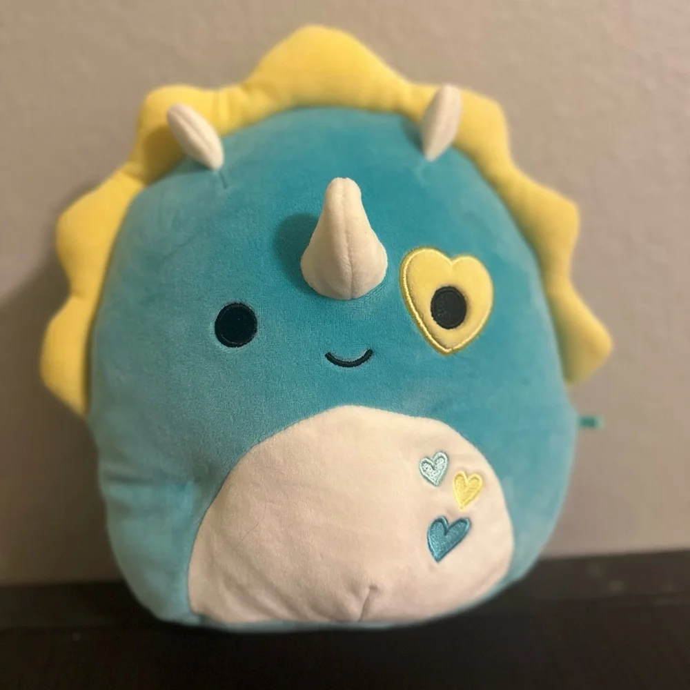 Squishmallows adorable triceratops
